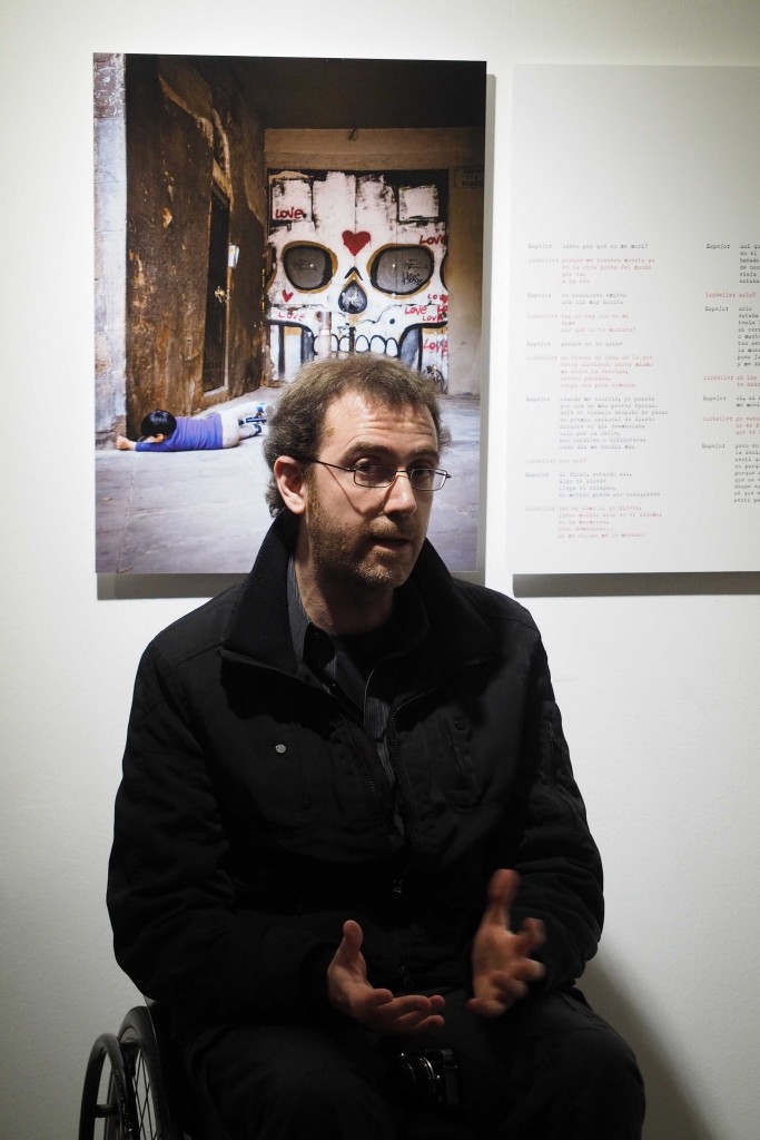 Inauguració exposicio "No hay luz sin oscuridad", fotografies de Agust Prats al l'espai Eat Art de Banyoles. FOTO: PERE DURAN