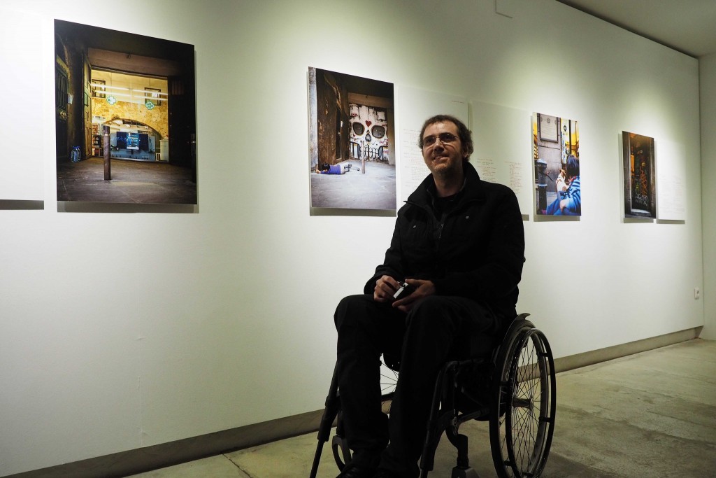 Inauguració exposicio "No hay luz sin oscuridad", fotografies de Agust Prats al l'espai Eat Art de Banyoles. FOTO: PERE DURAN