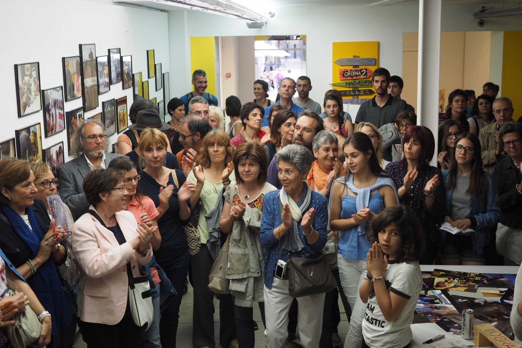 Inauguració exposició La Veu dels Sense veu, del col.lectiu L'Obrador Bny a l'Espai Eat Art. PERE DURAN / NORD MEDIA