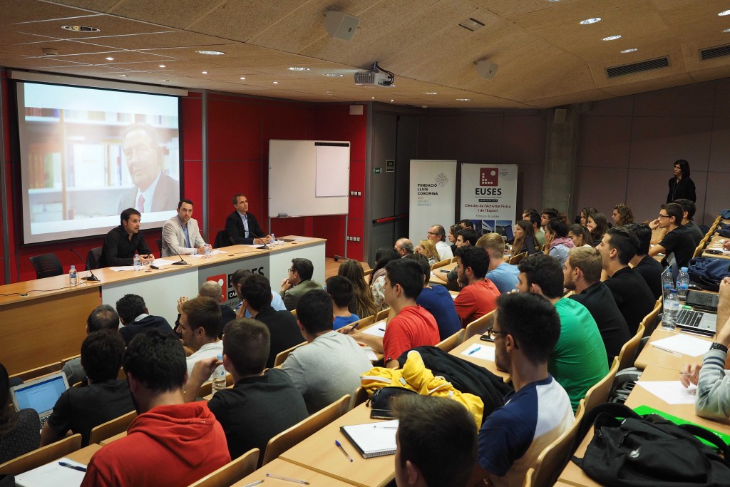 I Jornada de l'Esport David Moner a l'Euses Escola Universitària de la Salut i l'Esport a Salt. PERE DURAN / NORD MEDIA